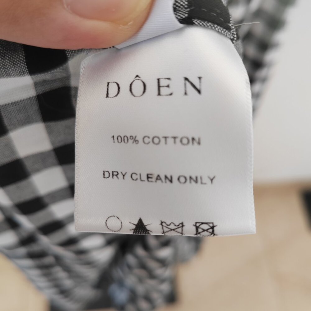 DOEN Leslie Dress in Marilyn Gingham - Picture 11 of 11